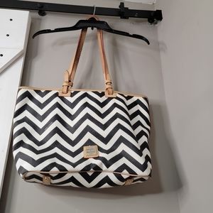 Dooney & Burke Chevron Tote Bag